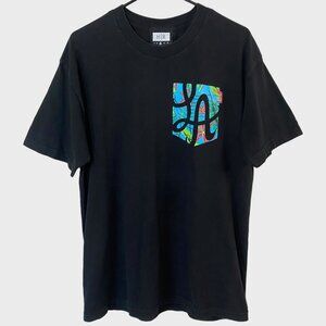 Hot Rod LA Short-Sleeve Pocket T-Shirt Men's large Black Skater Streetwear Tee